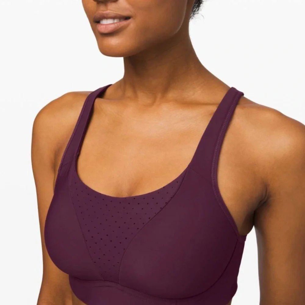 {Lululemon} Run Times Bra - Arctic Plum, Size 34E or 34DD - Picture 2 of 7